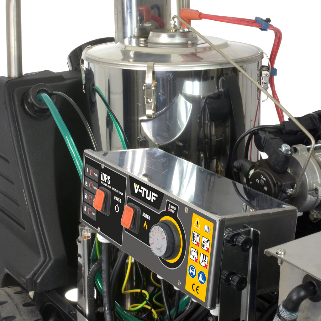 V-TUF RAPIDVTS1210HPC-DCP in use showing dual chemical pick-up hot water output