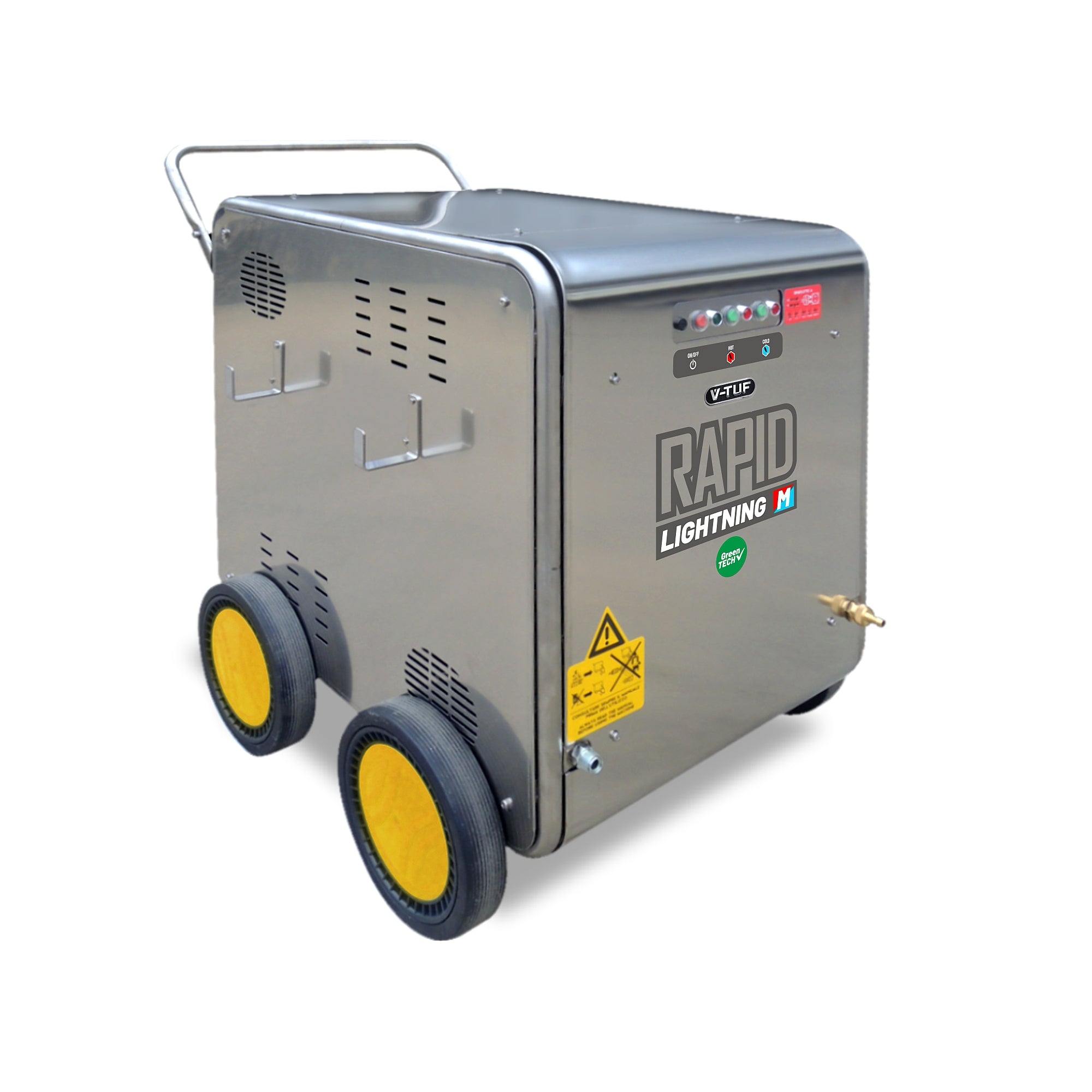 V-TUF RAPID LIGHTNING 100M20 mobile hot pressure washer RAPIDL100M20 415V 100 Bar 20kW electric heated