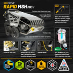 V-TUF RAPID MSH 110V professional hot water mobile pressure washer RAPIDMSH110V, front view