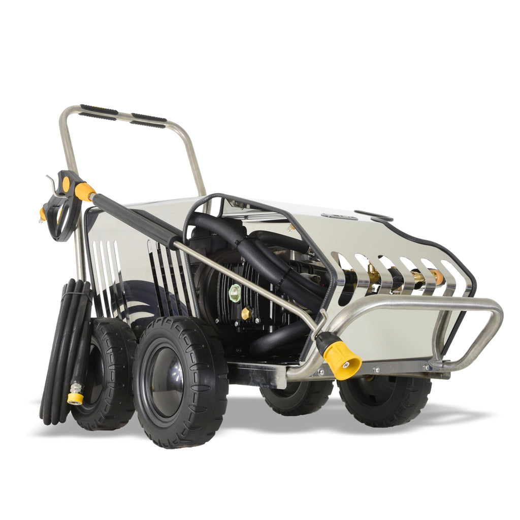 V-TUF RAPIDSSC415V-35015 side view showing 415V motor, stainless cabinet and pump unit