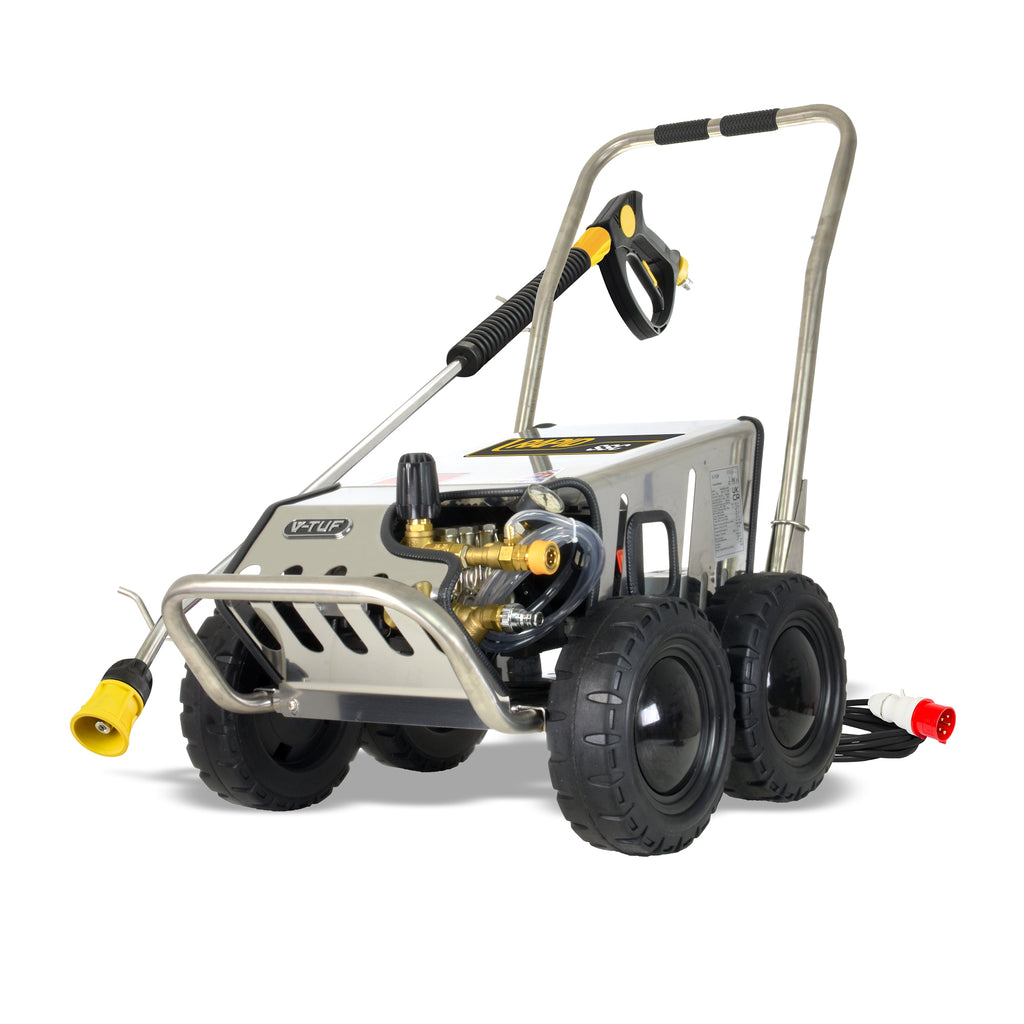 V-TUF RAPID SSC 415V all-stainless industrial mobile pressure washer RAPIDSSC415V-21150, front view
