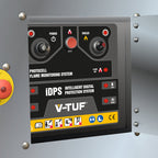 V-TUF RAPID SXL 415V angle view showing hose reel and stainless steel cabinet finish