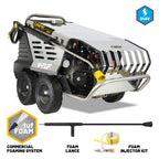 V-TUF RAPID VSCF 415V 150 Bar hot stainless pressure washer RAPIDVSC415F with commercial foam system