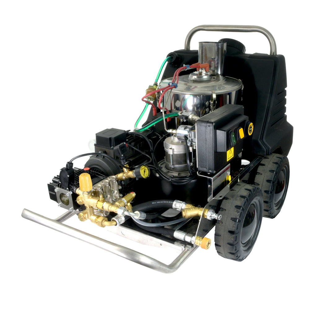 V-TUF RAPID VSC 240v washer rear angled view showing fuel tank and electrical housing