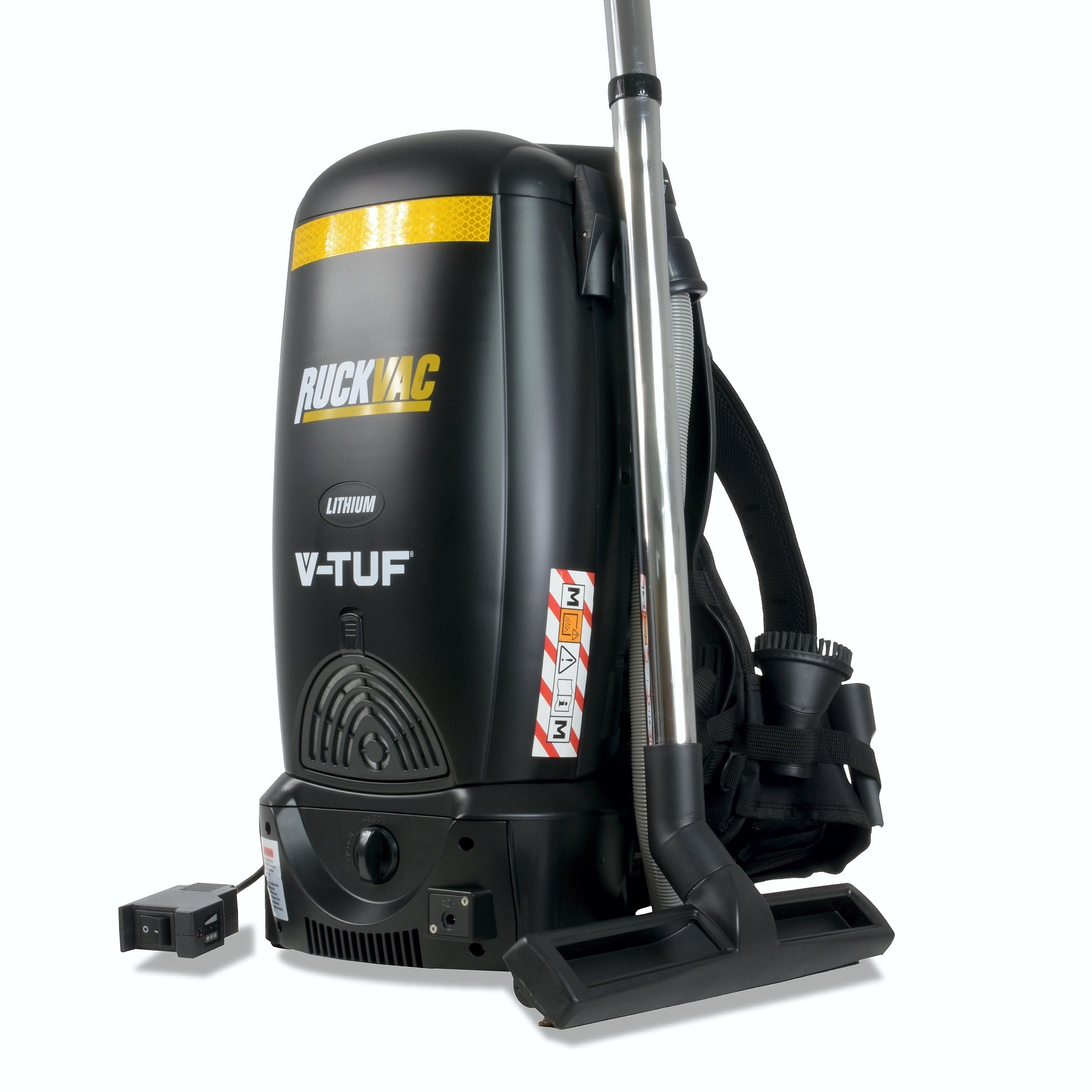 V-TUF RUCKVAC M-Class Rated Cordless Backpack Vacuum Cleaner - Battery Operated & EXTRA BATTERY PACK,CHARGER & HOLDALL