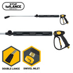 V-TUF tufGUN310 swivel double lance with side handle SGDLNKIT12SH, front view