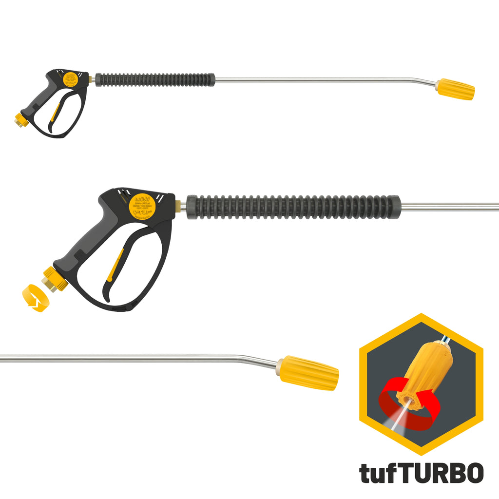 V-TUF tufGUN350 swivel with 900mm bent lance and 350 Bar turbo nozzle 060 size SGLTNKIT15-060