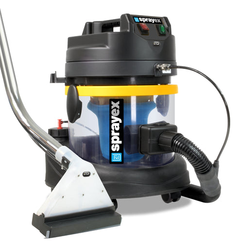 V-TUF SPRAYEX HDC110 extraction cleaner angled view showing tank and spray head