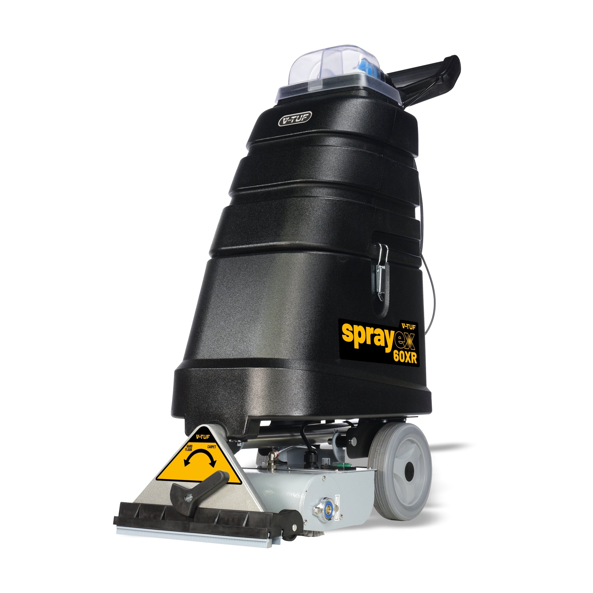 V-TUF SPRAYEX 60 XR 1690W 240V 14L spray extraction cleaner with turbo brush SPRAYEX60XR-240, front view