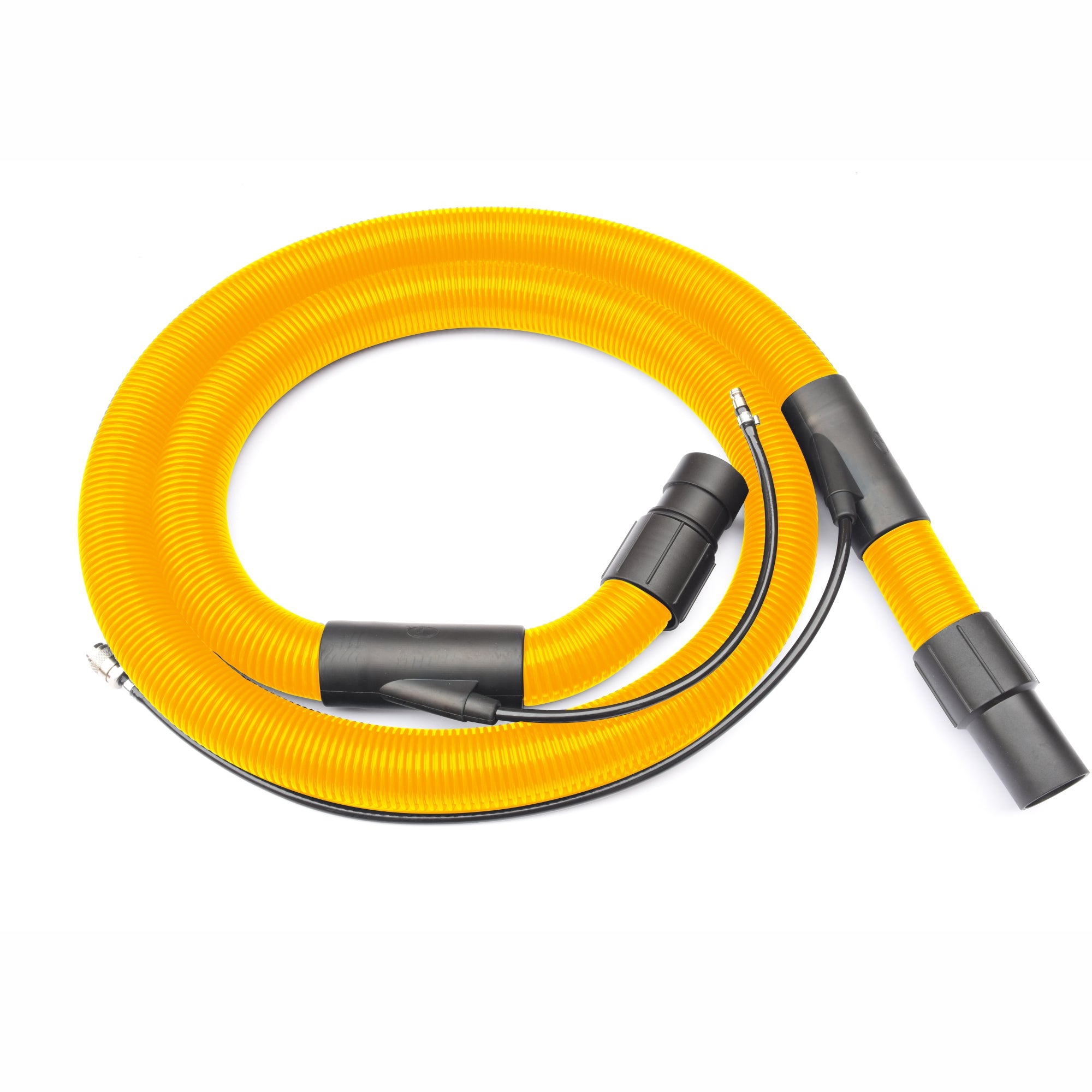 V-TUF SPRAYEXHDV240 side view showing extraction drum, spray pump and hose connection
