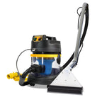 V-TUF SPRAYEX HDC110 21L spray extraction cleaner, yellow and black body, front view