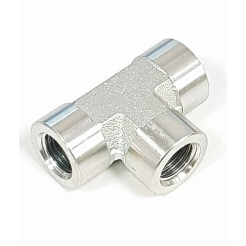 BSP COMPACT TEE BLOCK 1/4"F 1/4"F X1/4"F