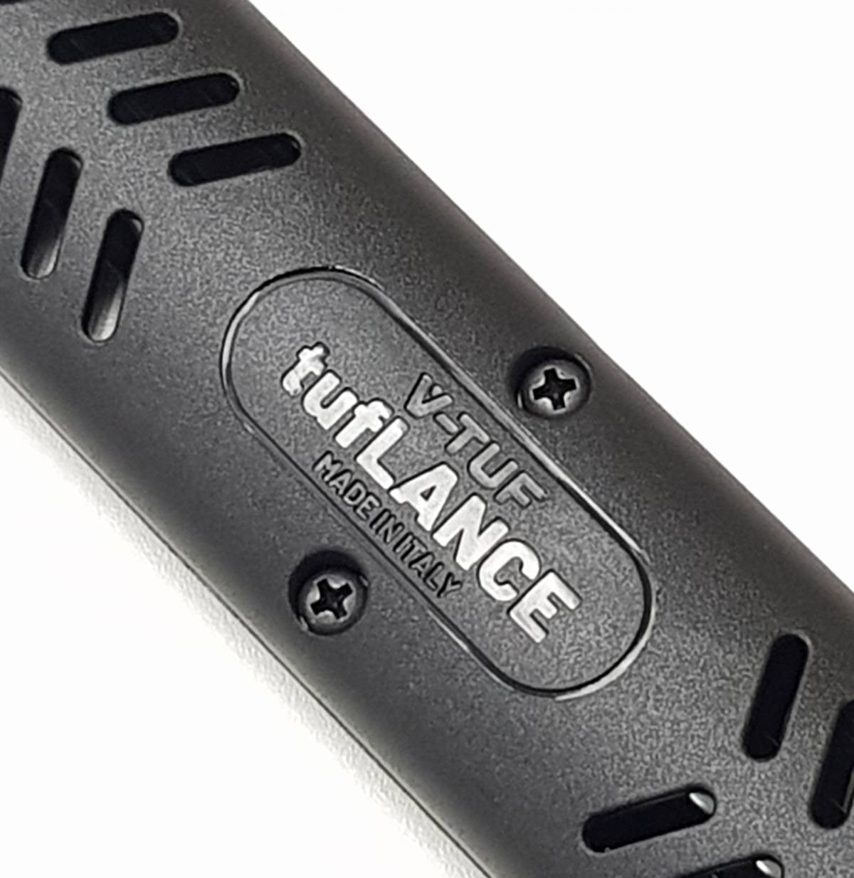 V-TUF T1.388 trigger extension side view showing 380mm length and M22F female outlet