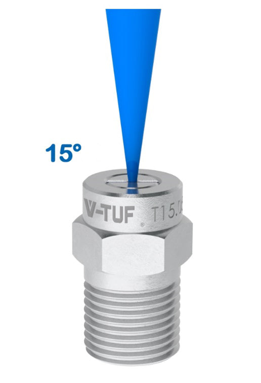V-TUF OPTI-JET 15 degree fan nozzle 1/4 inch for professional pressure washing