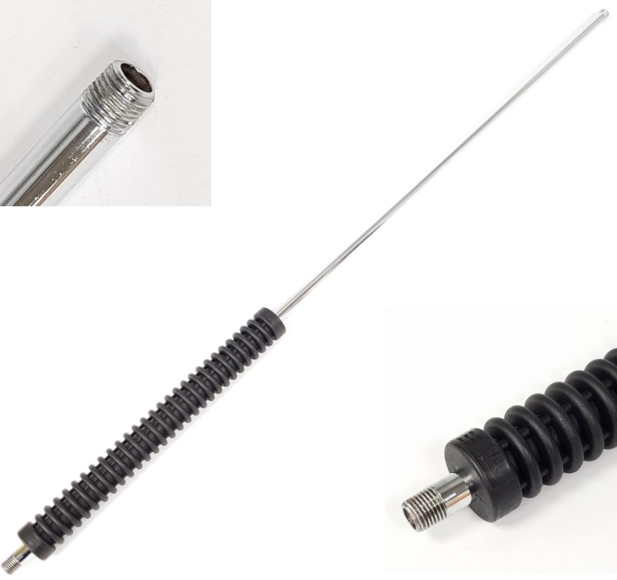 V-TUF 1500mm bent lance plated steel T2.150 1/4M to 1/4M for pressure washers