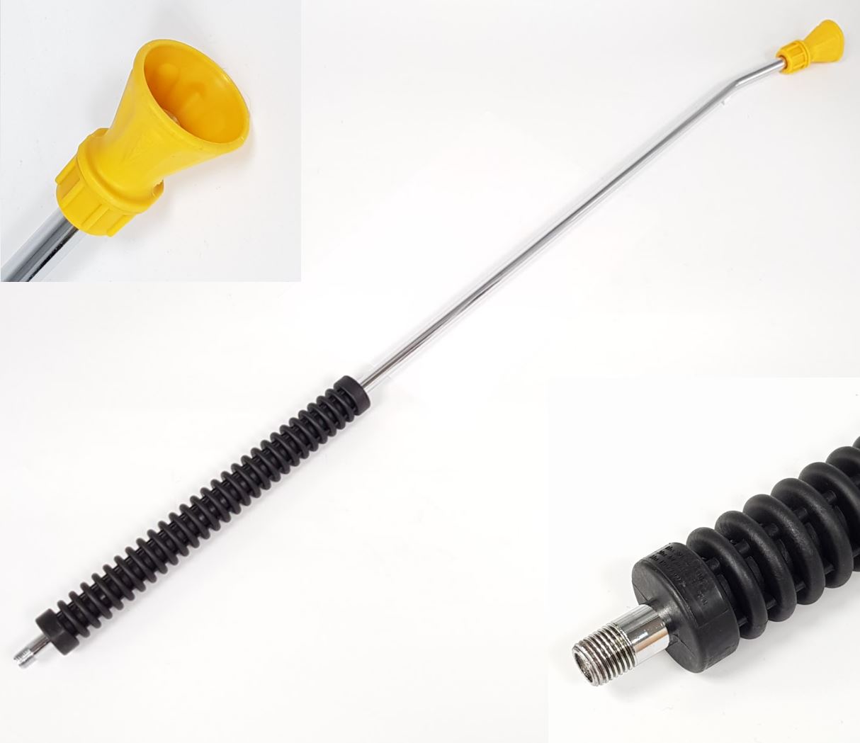 V-TUF 2000mm lance with bend 1/4M nozzle protector T2.200NP for extended reach washing