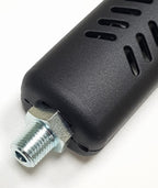V-TUF T2.092NP vented bent lance close-up showing nozzle holder and plated finish