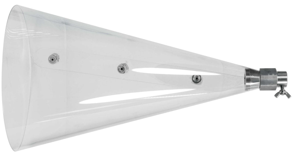 V-TUF splash guard T2.225 for lances showing guard body and fitting detail
