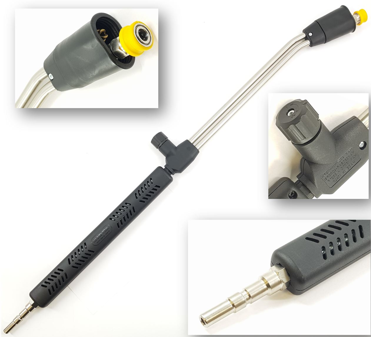 V-TUF double lance T2.500KTQSSQ 1000mm stainless with KTQ inlet and SSQ female outlet