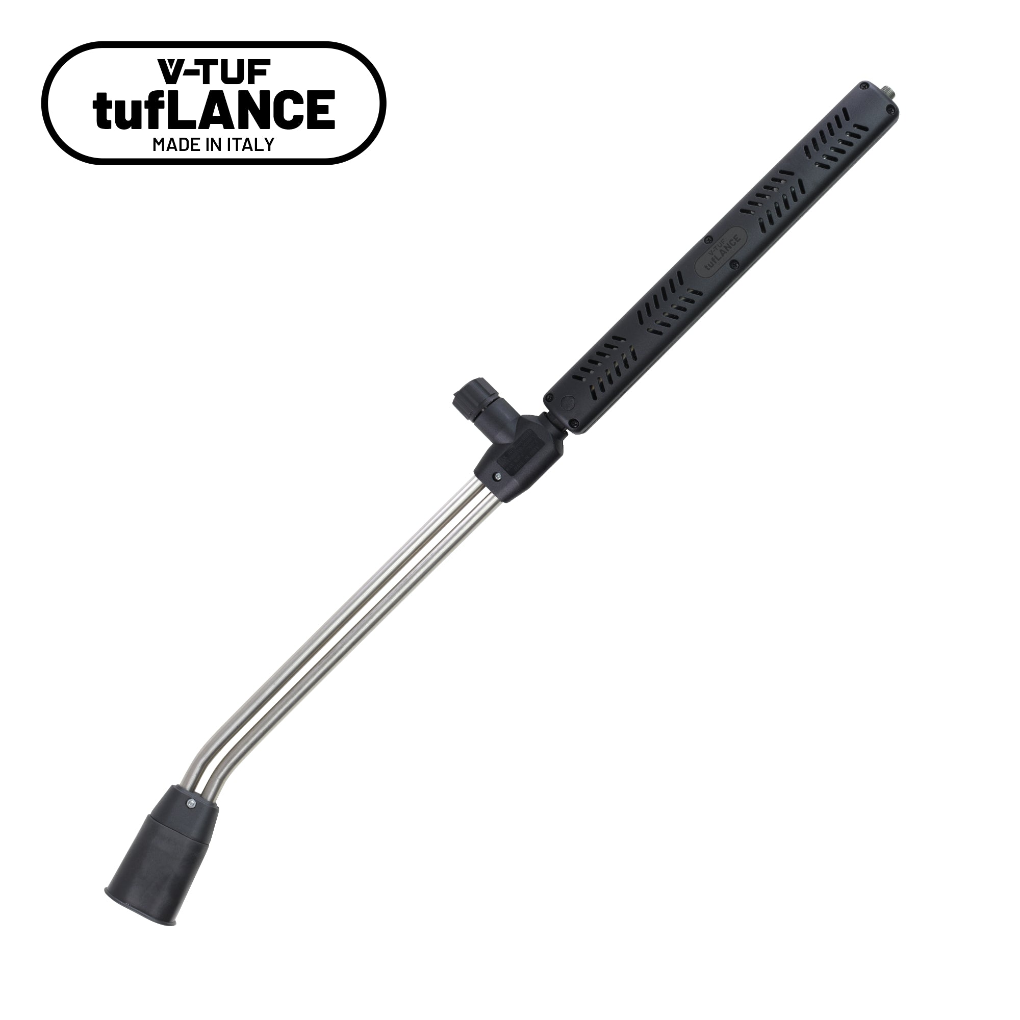 V-TUF double lance T2.500 1000mm stainless steel with top knob and chemical jet 1/4M inlet