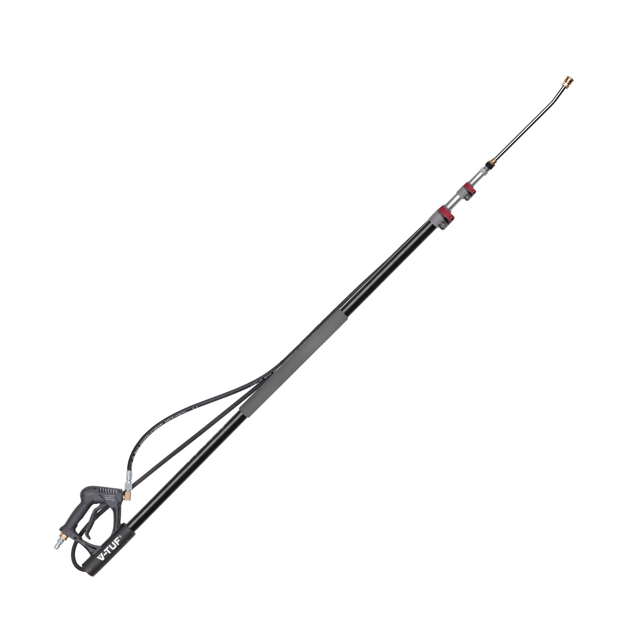 V-TUF teleLANCE T2.9400 extendable lance 1.5m to 4m with belt and gutter cleaning attachment