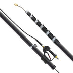 V-TUF T2.GCX42CF carbon fibre lance in use showing operator cleaning gutters at height