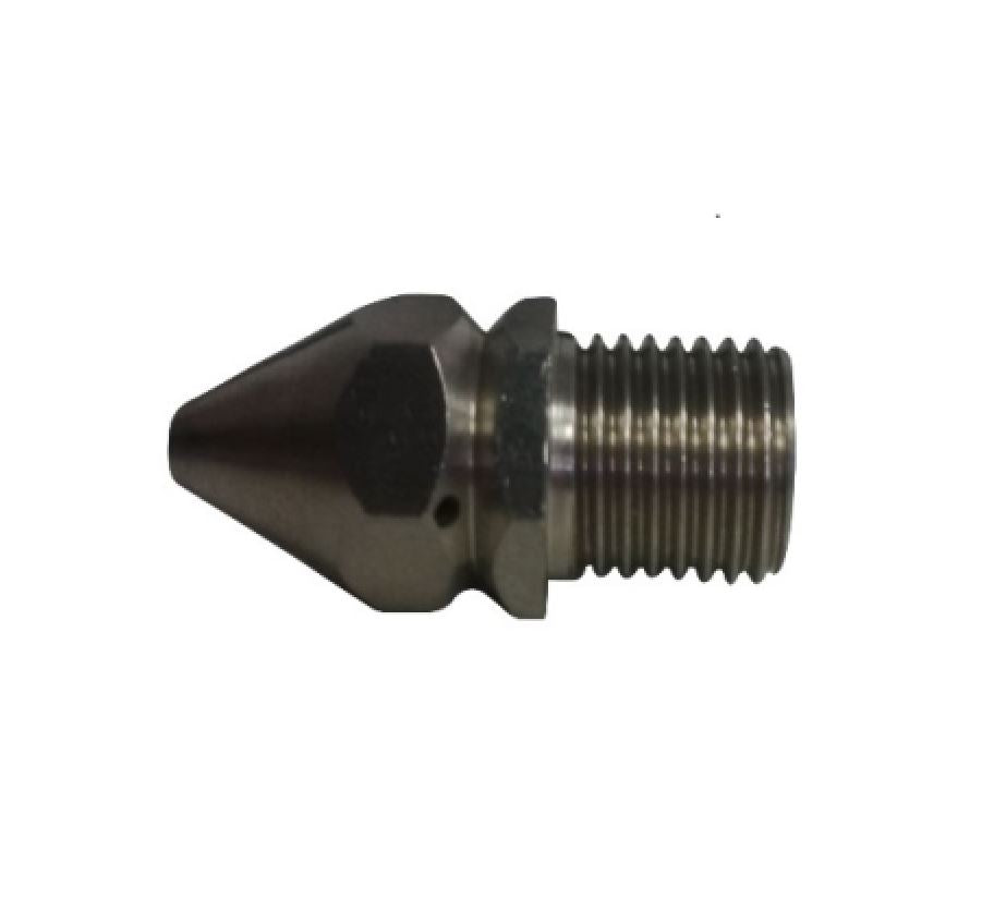 V-TUF drain nozzle T3.1314M 1/4M with 3 back and 1 forward jets for pipe cleaning