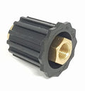 V-TUF T4.007 HYPERJET nozzle holder showing low-pressure fan mode and high-pressure jet mode