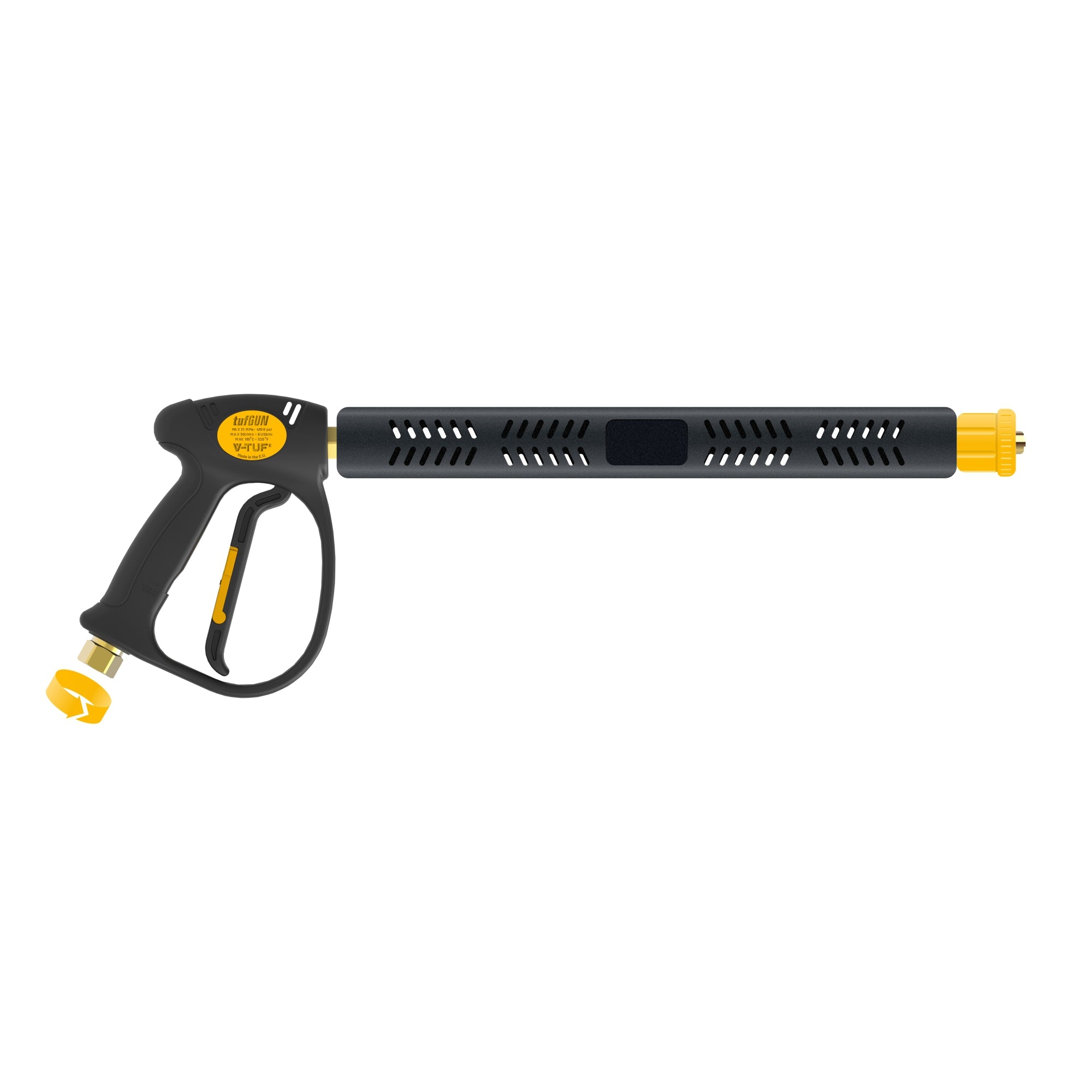 V-TUF tufGUN310 swivel gun with extension TG310SEXT 3/8F inlet M22F outlet