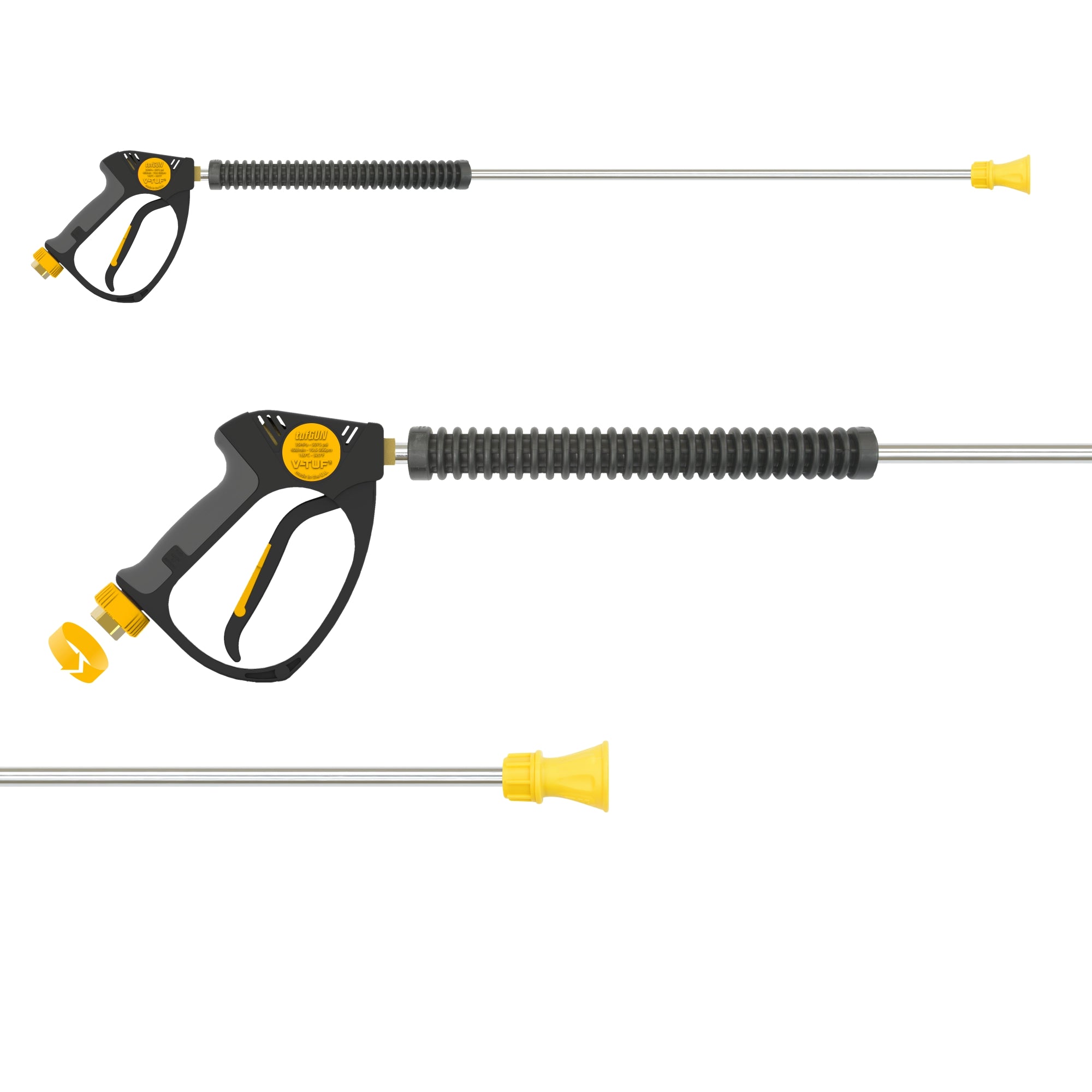 V-TUF soft grip lance and nozzle kit SGLNKIT15A with tufGUN350S and 900mm straight lance