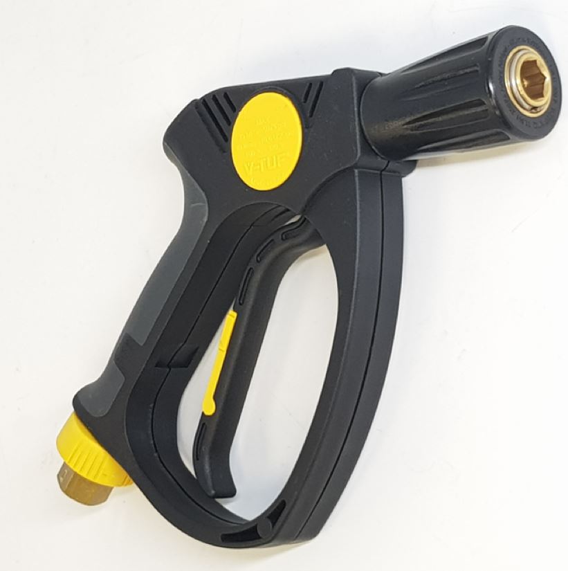 V-TUF TG350SKTQPF trigger gun close-up showing soft grip, trigger and KTQ outlet body