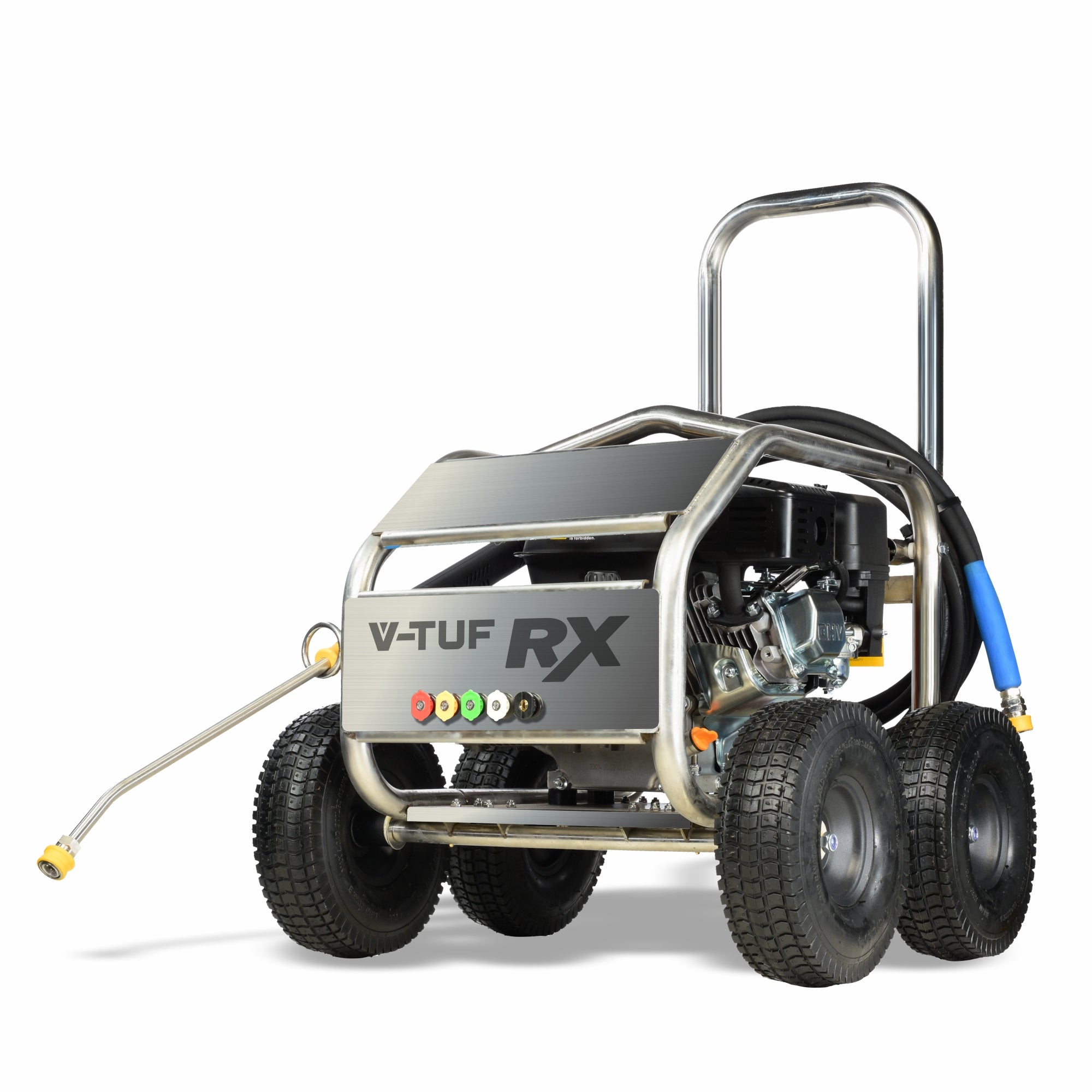 V-TUF TORRENT1RX 190 Bar 13L/min 7HP petrol pressure washer stainless roll cage TORRENT1RX