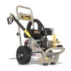 V-TUF TORRENT1 petrol washer angled view showing fuel tank, engine and wheel assembly
