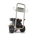 V-TUF TORRENT 1 kit top view showing 7HP engine layout, hose reel and accessory storage