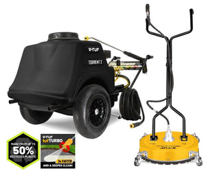 V-TUF TORRENT 2 7HP mini-bowser petrol pressure washer TORRENT2-KIT1 with 19 inch poly deck surface cleaner