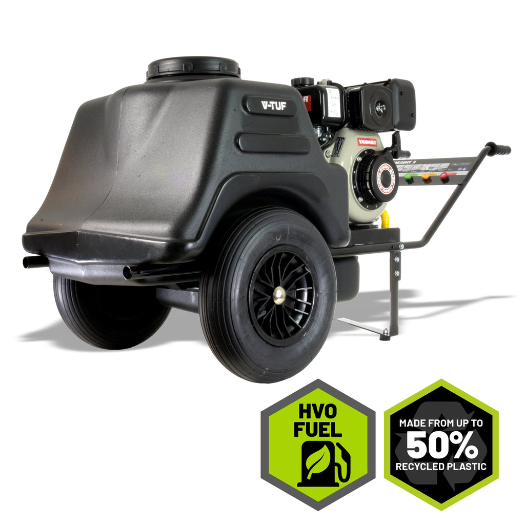 V-TUF TORRENT 2D5 150L diesel bowser pressure washer Yanmar L4.8 150 Bar 12L/min Bio Bowser