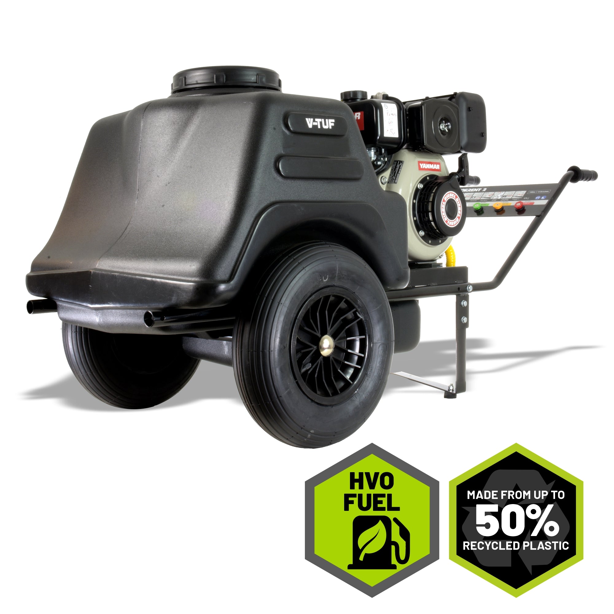 V-TUF TORRENT 2D5 150L diesel bowser pressure washer Yanmar L4.8 150 Bar 12L/min Bio Bowser
