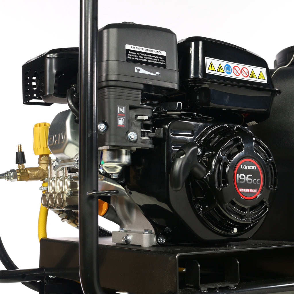 V-TUF TORRENT 2 HR bowser hose reel detail showing 20m retractable reel and connections