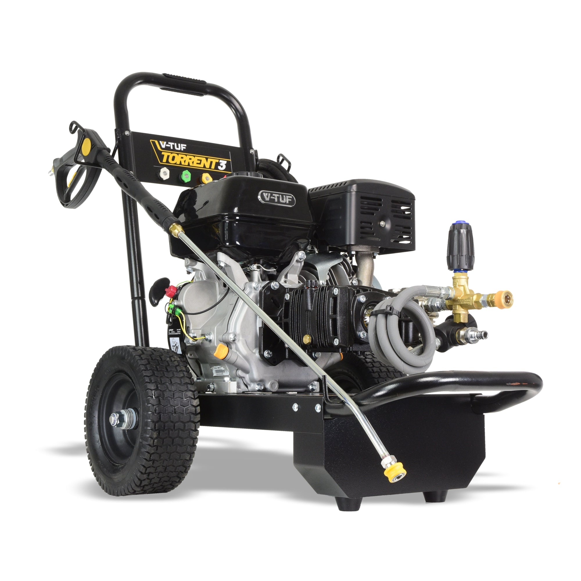 V-TUF TORRENT 3DP 15HP Petrol Pressure Washer c/w RETURN TO TANK BYPASS - 4000psi, 275Bar, 15L/min - Stainless Steel Frame