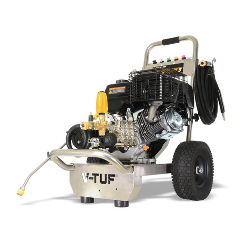 V-TUF TORRENT 3DP 15HP petrol pressure washer with return to tank bypass TORRENT3DP, front view