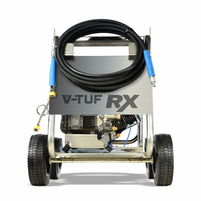 V-TUF TORRENT3RX side view showing 15HP engine, electric start and stainless roll cage frame