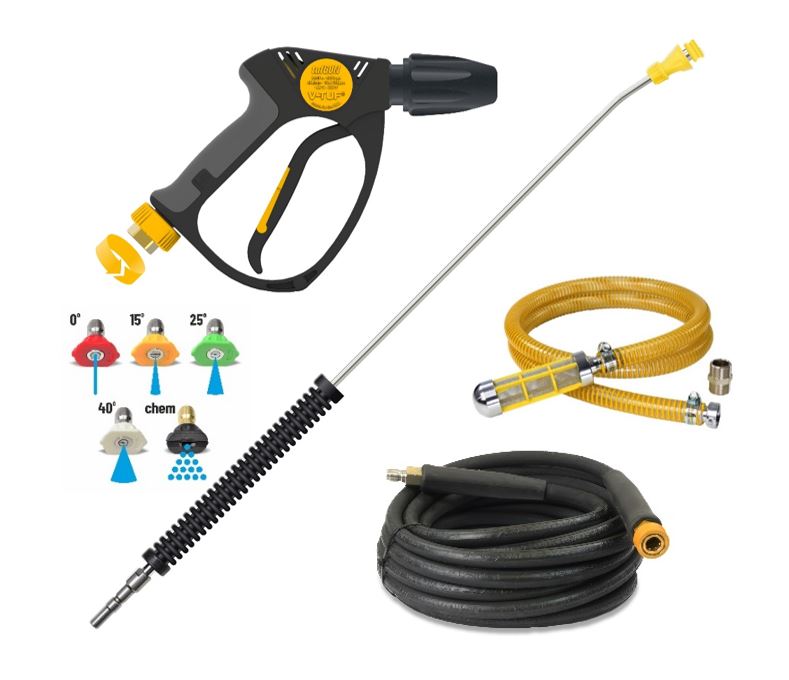 V-TUF TORRENT5 diesel pressure washer close-up of high pressure pump and controls