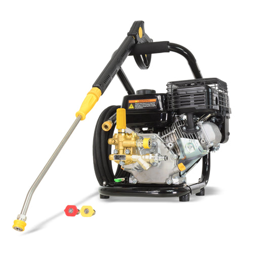 V-TUF TORRENT SP200C 7HP petrol pressure washer 190 Bar 12L/min compact carry frame, front view