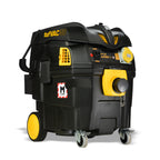 V-TUF TUFVAC30M110 rear view showing PTO port, filter cleaning knob and collection drum