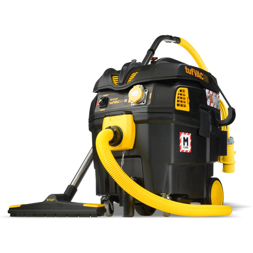 V-TUF tufVAC 30L 110V M-Class dust extractor with PTO and filter cleaning TUFVAC30M110, front view