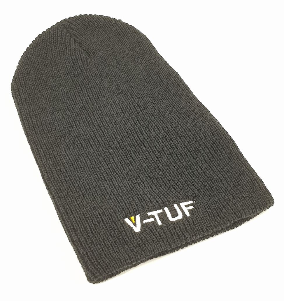 V-TUF branded beanie hat V-BEANIE in black with embroidered logo