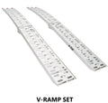 V-TUF folding ramp set V-RAMP for loading pressure washers and equipment, front view