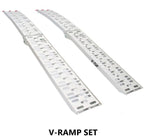 V-TUF folding ramp set V-RAMP for loading pressure washers and equipment, front view