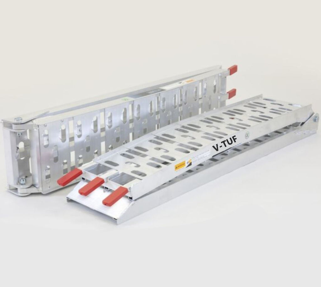 V-TUF V-RAMP folding ramp side view showing fold mechanism and non-slip surface