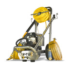 V-TUF VTUF240MOD 240V compact industrial mobile electric pressure washer 100 Bar 12L/min, front view